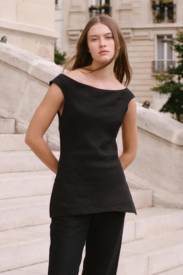 Women Ilride Top Black Faithfull The Brand Tops Women Ilride Top Black Faithfull The Brand Tops