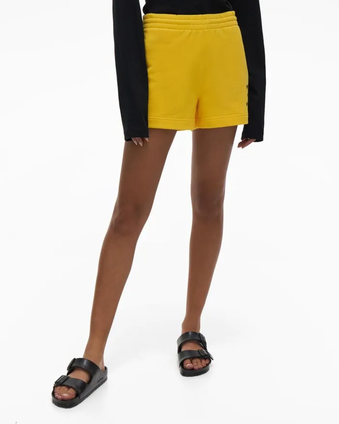 Women Impress Short Laser Yellow Helmut Lang Shorts