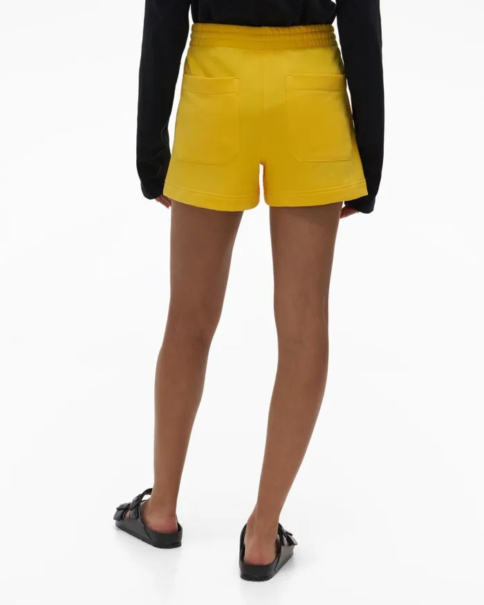 Women Impress Short Laser Yellow Helmut Lang Shorts