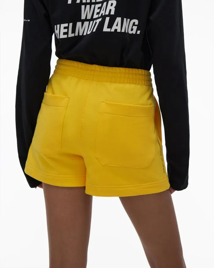 Women Impress Short Laser Yellow Helmut Lang Shorts