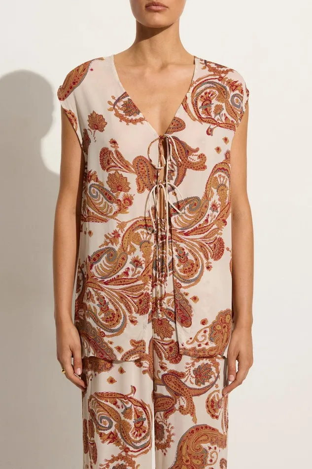 Women Ionica Top Alessia Paisley 8211 Final Sale Faithfull The Brand Tops Women Ionica Top Alessia Paisley 8211 Final Sale Faithfull The Brand Tops