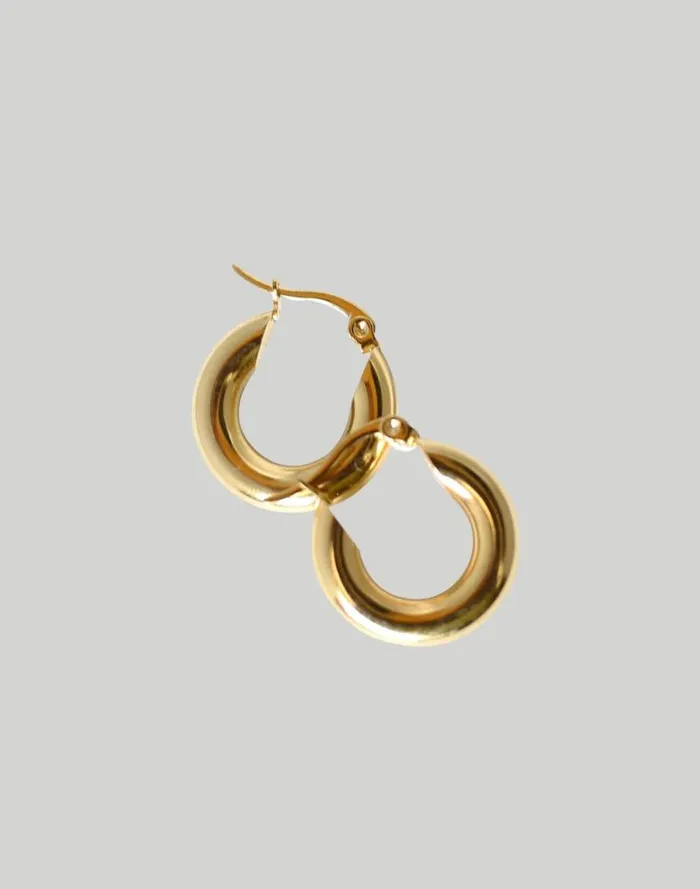 Women Iris 1956 Jewelry Good Karma Hoops Gold Madewell Jewelry