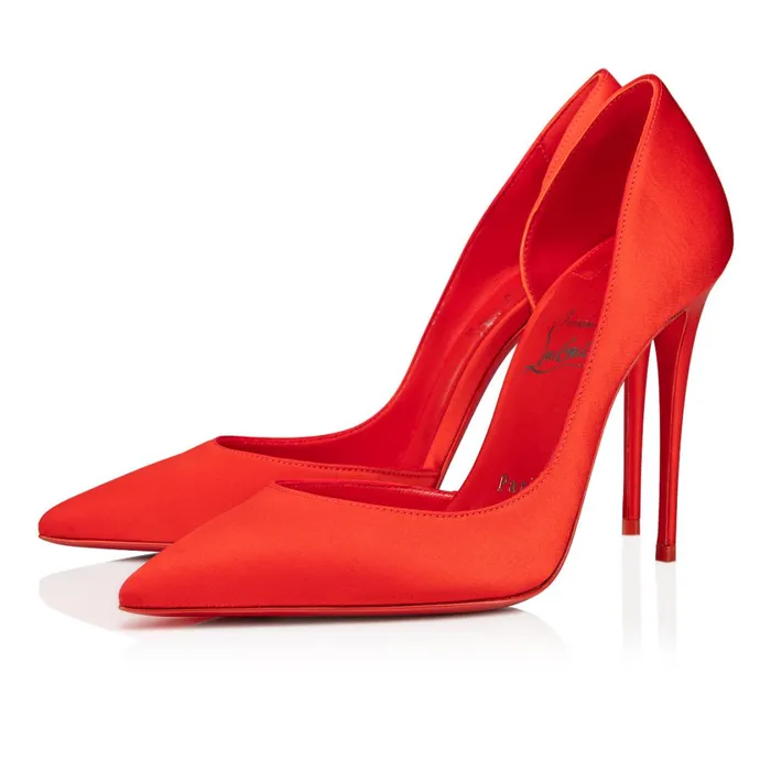 Women Iriza 100 Mm Pumps 8211 Crepe Satin 8211 Ole Red Christian Louboutin Pumps Women Iriza 100 Mm Pumps 8211 Crepe Satin 8211 Ole Red Christian Louboutin Pumps