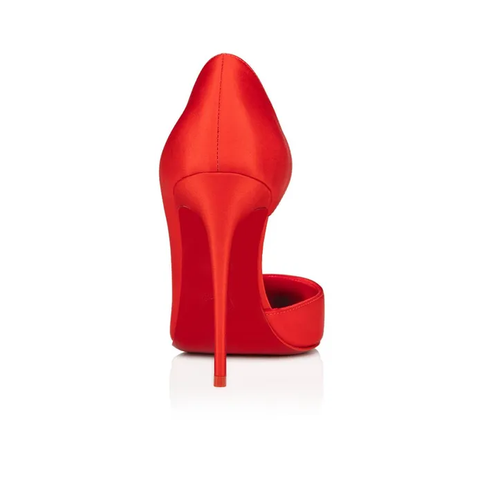 Women Iriza 100 Mm Pumps 8211 Crepe Satin 8211 Ole Red Christian Louboutin Pumps
