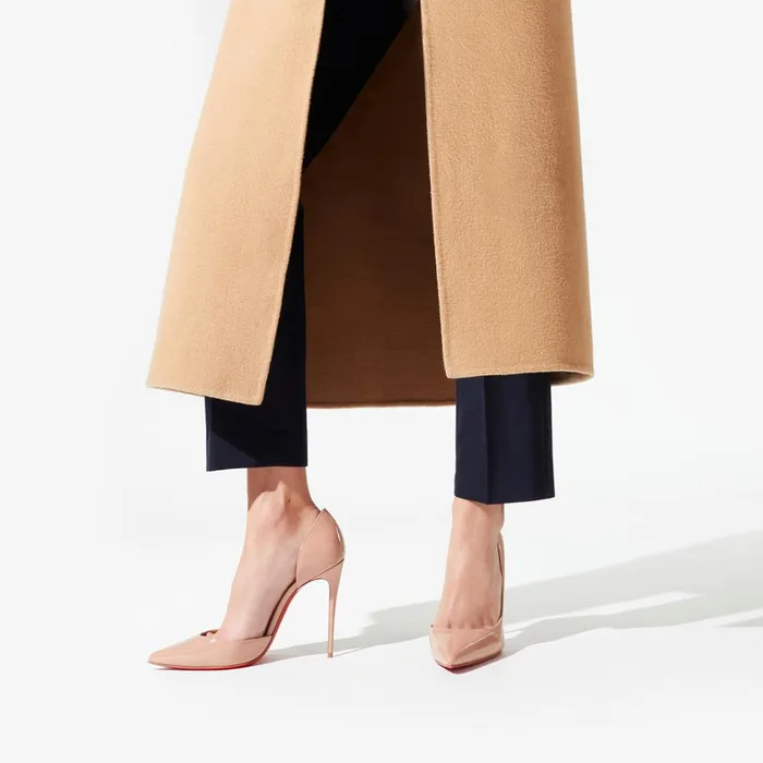Women Iriza 100 Mm Pumps 8211 Patent Calf 8211 Nude Nude Christian Louboutin Pumps