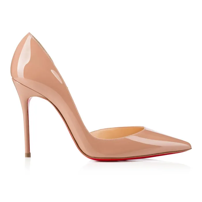 Women Iriza 100 Mm Pumps 8211 Patent Calf 8211 Nude Nude Christian Louboutin Pumps