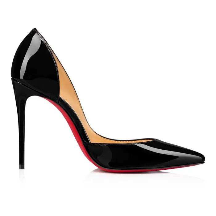 Women Iriza 100 Mm Pumps 8211 Patent Calf Leather 8211 Black Black Christian Louboutin Pumps