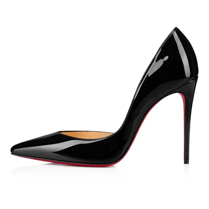 Women Iriza 100 Mm Pumps 8211 Patent Calf Leather 8211 Black Black Christian Louboutin Pumps