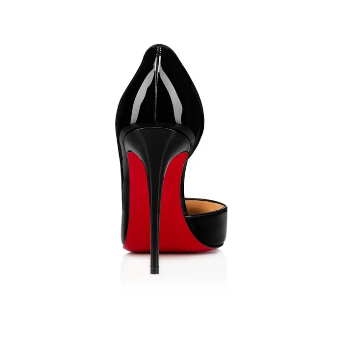 Women Iriza 100 Mm Pumps 8211 Patent Calf Leather 8211 Black Black Christian Louboutin Pumps