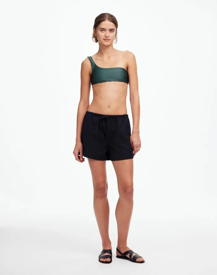 Women Jade Swim Eliza OneShoulder Bikini Top Hunter Sheen Madewell Swim