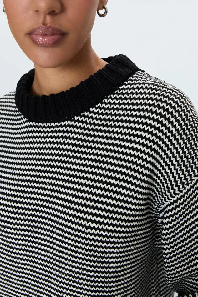 Women Jadine Sweater 8211 Midnight Stripe Pistola Denim Sweaters and Knits