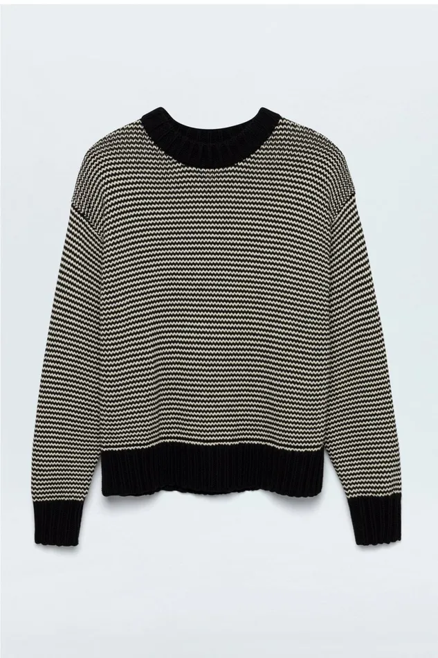 Women Jadine Sweater 8211 Midnight Stripe Pistola Denim Sweaters and Knits