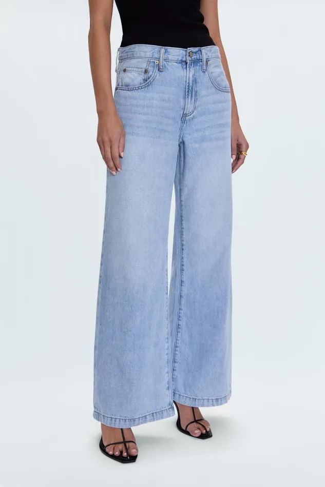 Women Jadyn Low Slung Palazzo Jean 8211 Chateau Pistola Denim Denim