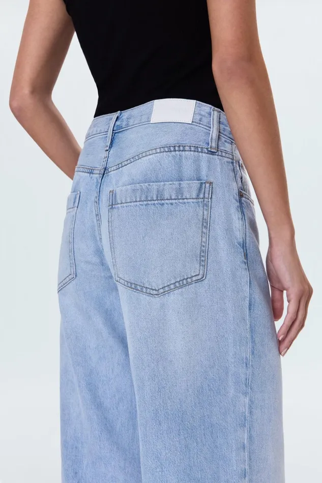 Women Jadyn Low Slung Palazzo Jean 8211 Chateau Pistola Denim Denim