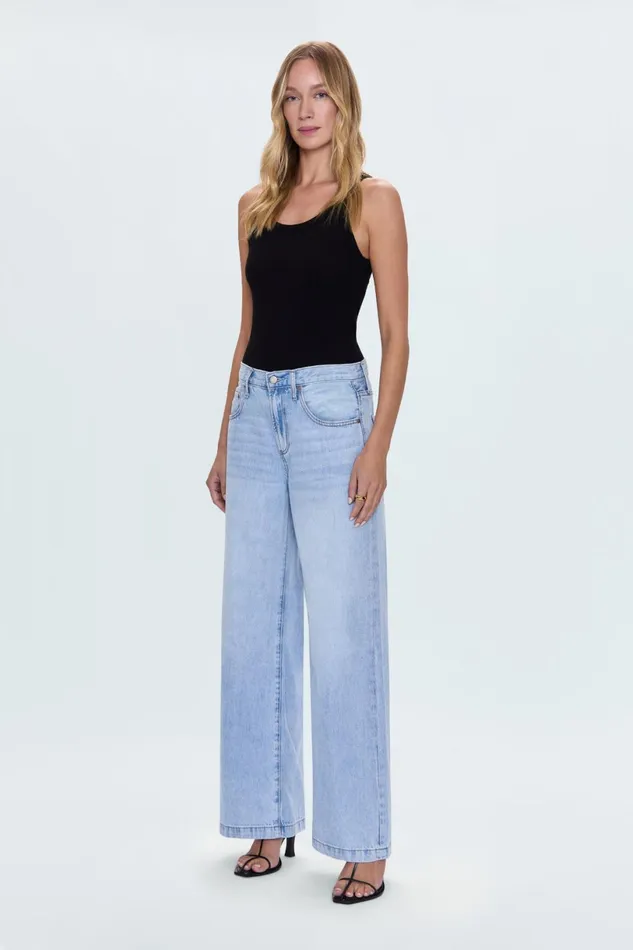 Women Jadyn Low Slung Palazzo Jean 8211 Chateau Pistola Denim Denim