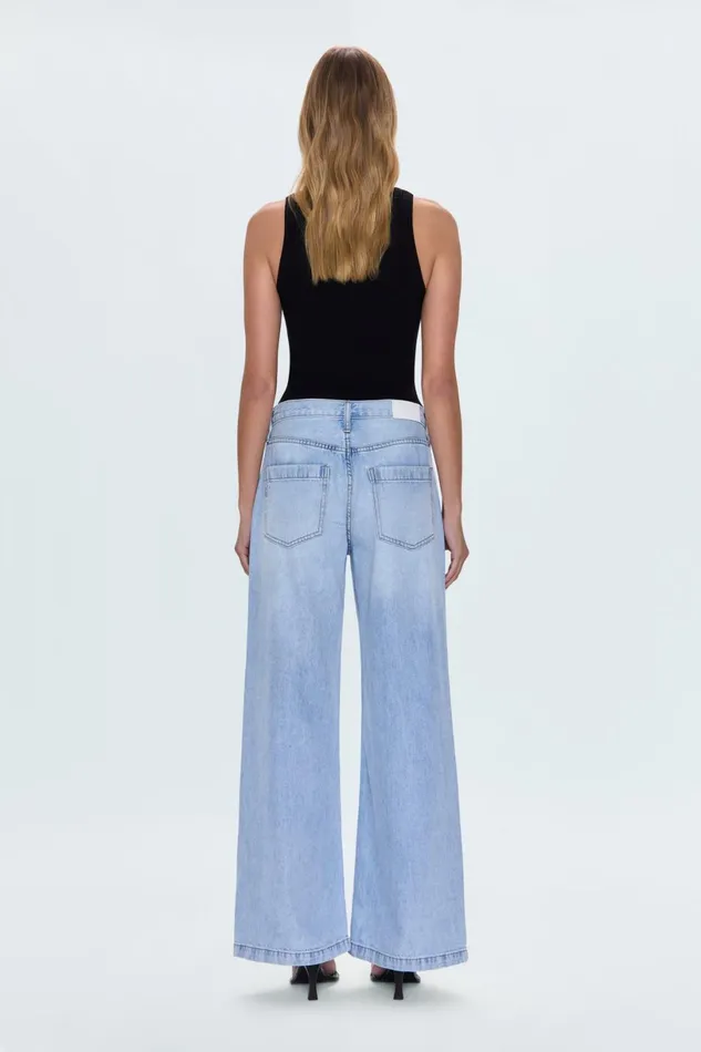 Women Jadyn Low Slung Palazzo Jean 8211 Chateau Pistola Denim Denim