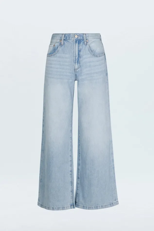 Women Jadyn Low Slung Palazzo Jean 8211 Chateau Pistola Denim Denim