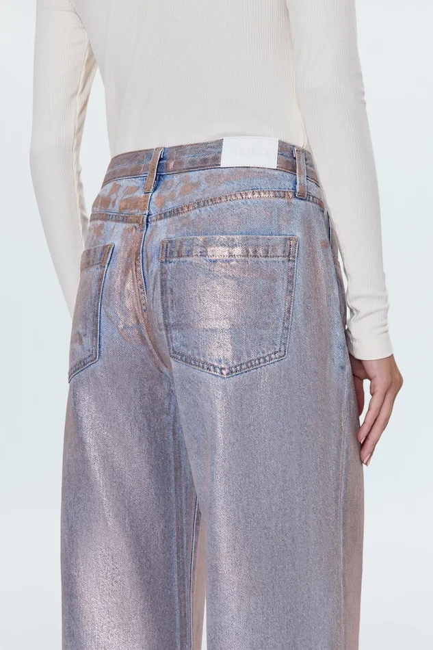 Women Jadyn Low Slung Palazzo Jean 8211 Tinsel Pistola Denim Pants
