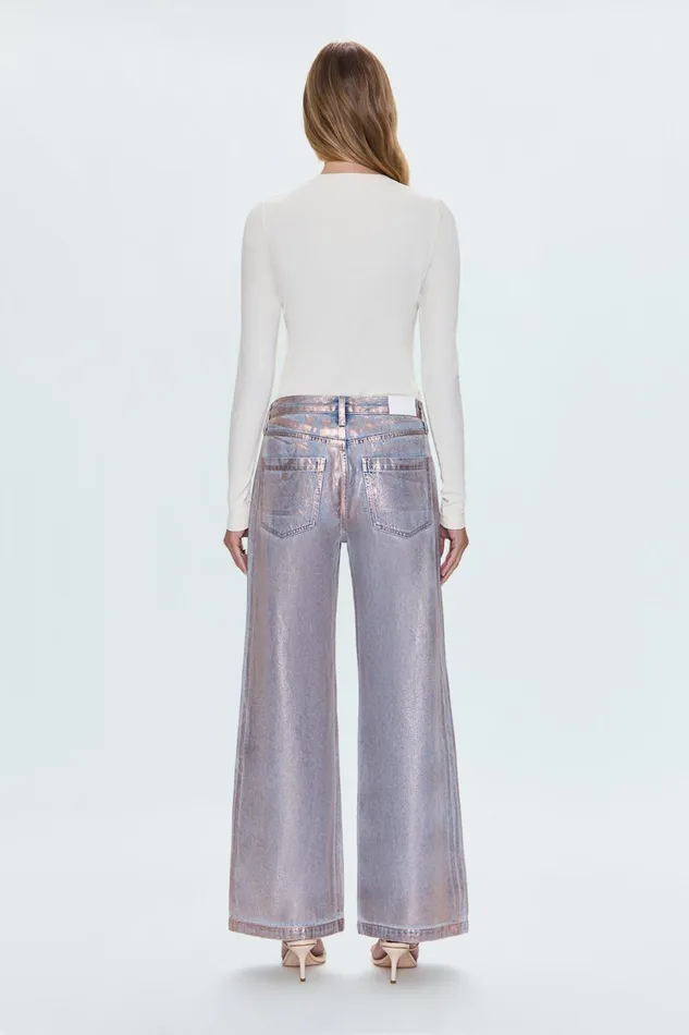 Women Jadyn Low Slung Palazzo Jean 8211 Tinsel Pistola Denim Pants
