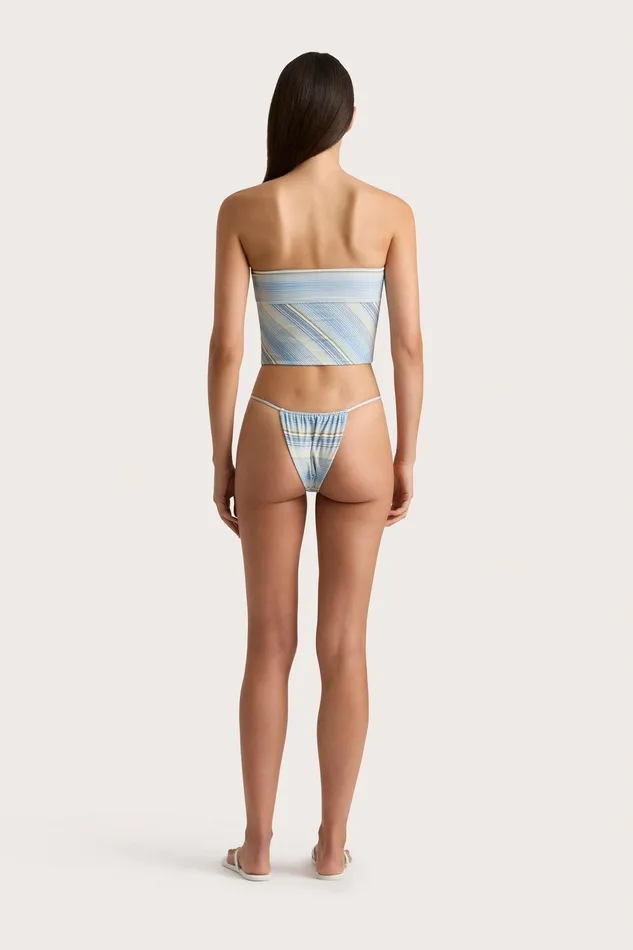 Women Jean Swim Top Futura Stripe Sky Blue Faithfull The Brand Swim Women Jean Swim Top Futura Stripe Sky Blue Faithfull The Brand Swim