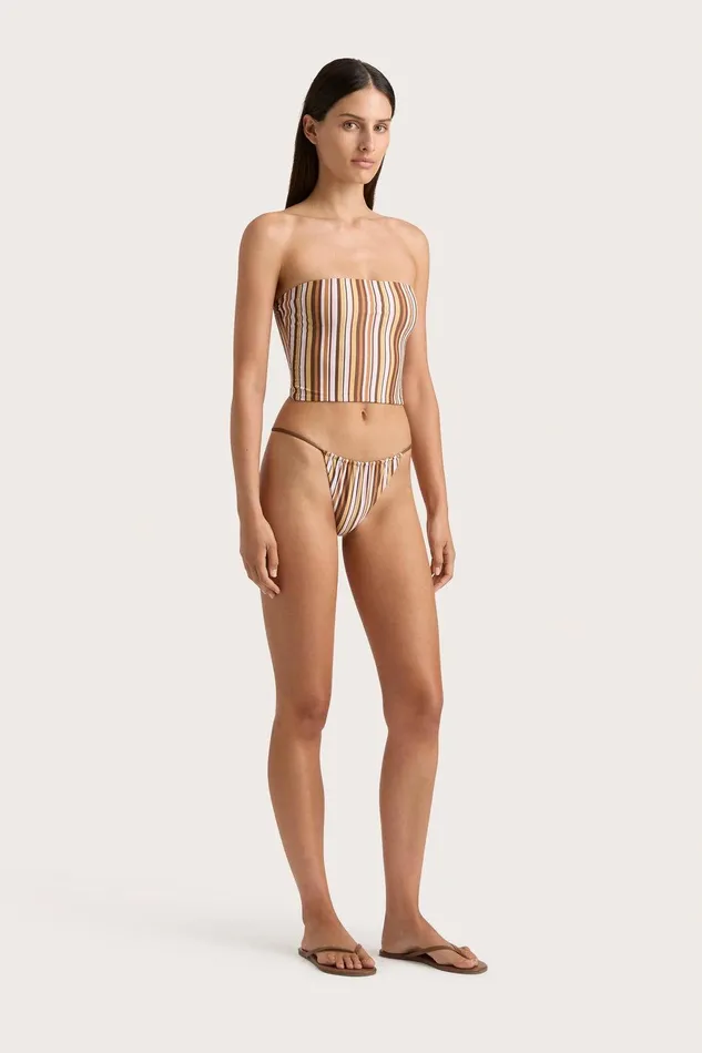 Women Jean Swim Top Terracotta Stripe Faithfull The Brand Swim Women Jean Swim Top Terracotta Stripe Faithfull The Brand Swim