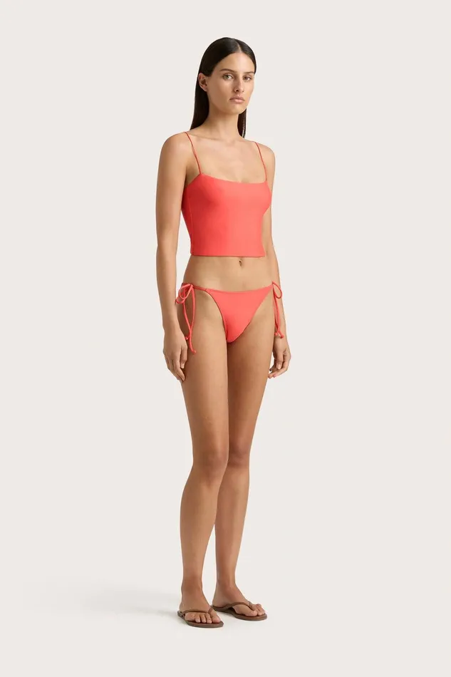 Women Jean Swim Top Vermillion Faithfull The Brand Swim Women Jean Swim Top Vermillion Faithfull The Brand Swim