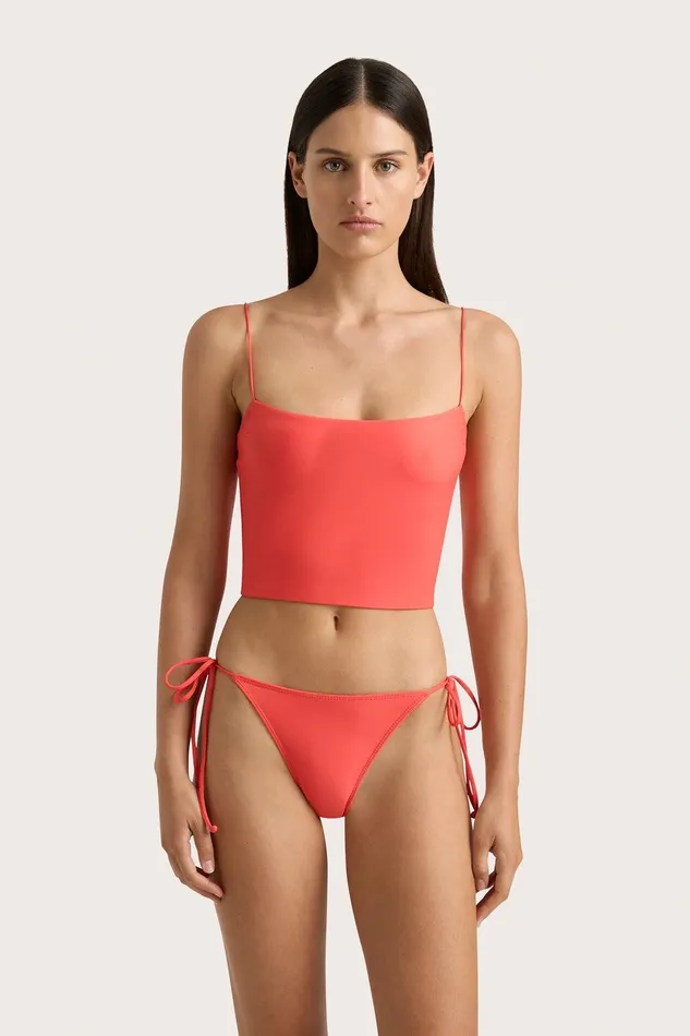 Women Jean Swim Top Vermillion Faithfull The Brand Swim Women Jean Swim Top Vermillion Faithfull The Brand Swim