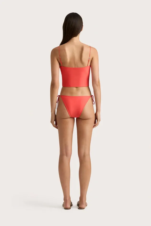 Women Jean Swim Top Vermillion Faithfull The Brand Swim Women Jean Swim Top Vermillion Faithfull The Brand Swim