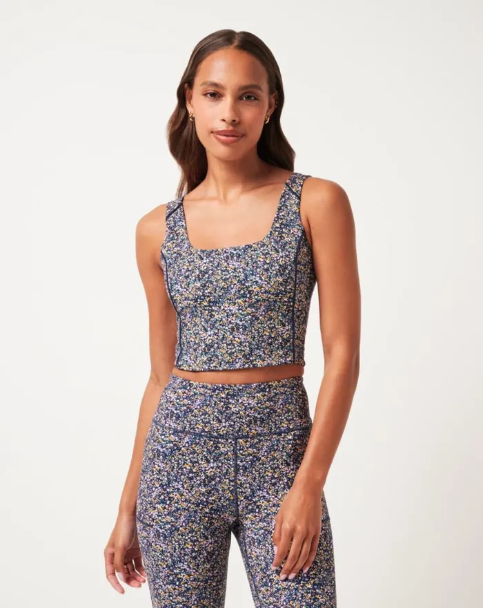 Women JETSET MINDSET 20 TANK Cream Multi TravisMathew Active Tops