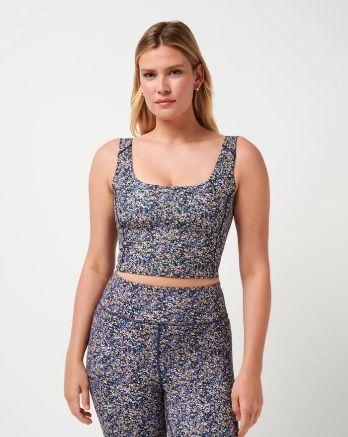 Women JETSET MINDSET 20 TANK Cream Multi TravisMathew Active Tops