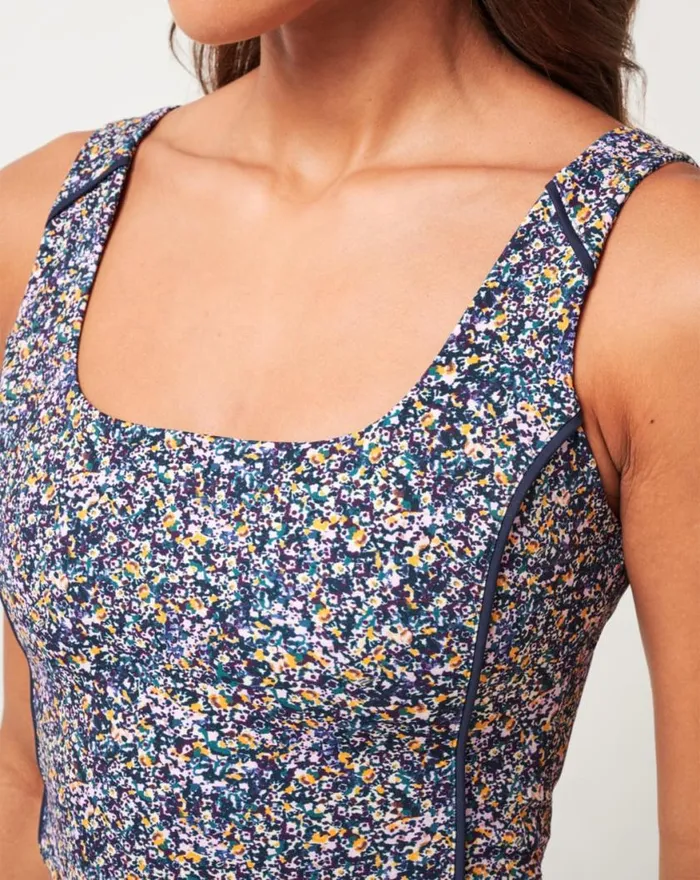 Women JETSET MINDSET 20 TANK Cream Multi TravisMathew Active Tops