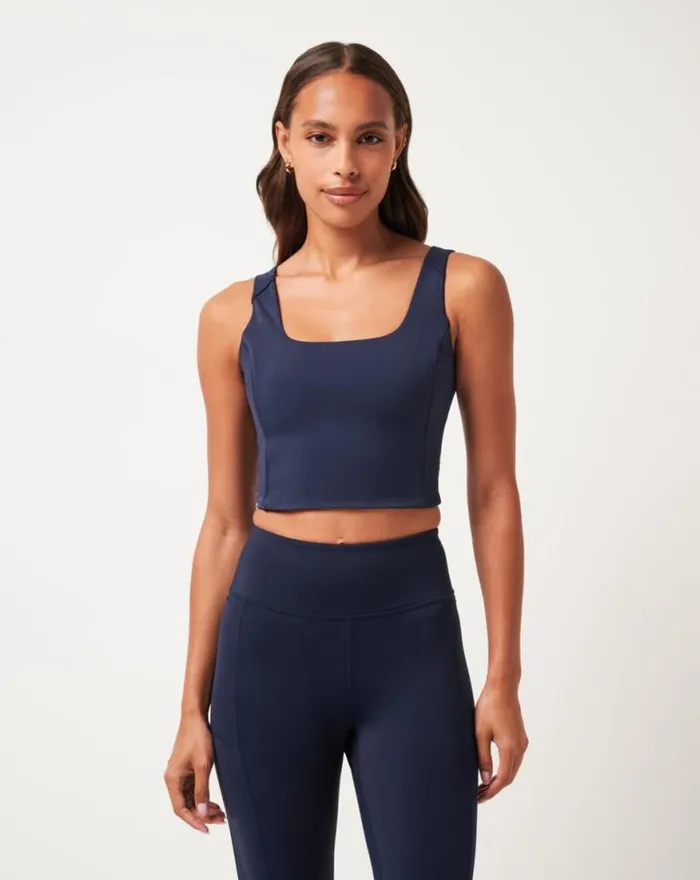 Women JETSET MINDSET 20 TANK Navy Blazer TravisMathew Active Tops