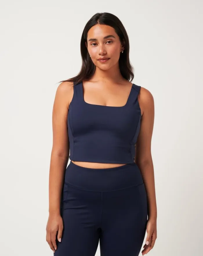 Women JETSET MINDSET 20 TANK Navy Blazer TravisMathew Active Tops