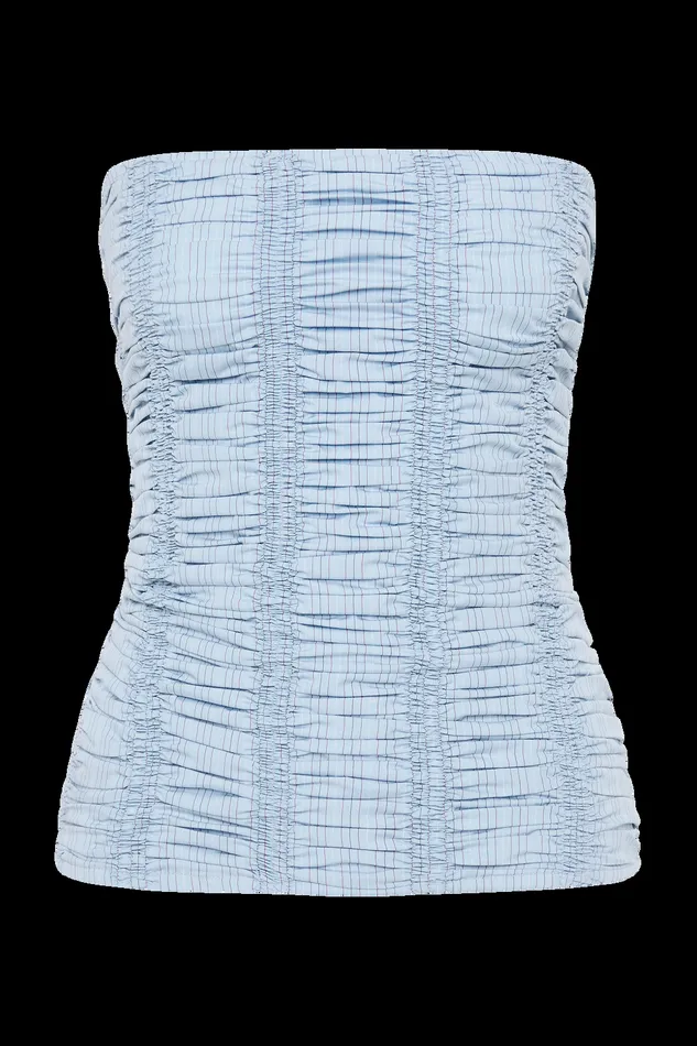 Women Jilliane Top Blue Pinstripe Faithfull The Brand Tops Women Jilliane Top Blue Pinstripe Faithfull The Brand Tops