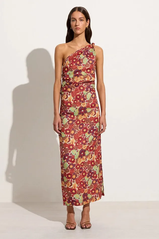 Women Jomana Midi Dress La Mira Floral Ruby 8211 Final Sale Faithfull The Brand Dresses Women Jomana Midi Dress La Mira Floral Ruby 8211 Final Sale Faithfull The Brand Dresses