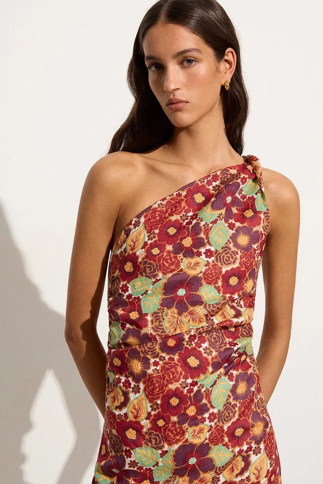Women Jomana Midi Dress La Mira Floral Ruby 8211 Final Sale Faithfull The Brand Dresses Women Jomana Midi Dress La Mira Floral Ruby 8211 Final Sale Faithfull The Brand Dresses