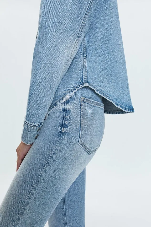 Women Jules Fitted Denim Shirt 8211 Scholar Vintage Pistola Denim Tops