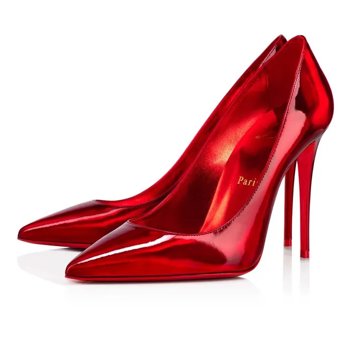 Women Kate 100 Mm Pumps 8211 Mirror Patent Calf 8211 Loubi Red Christian Louboutin Pumps Women Kate 100 Mm Pumps 8211 Mirror Patent Calf 8211 Loubi Red Christian Louboutin Pumps