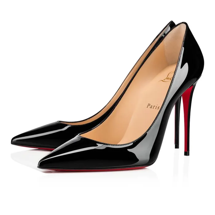 Women Kate 100 Mm Pumps 8211 Patent Calf Leather 8211 Black Black Christian Louboutin Pumps Women Kate 100 Mm Pumps 8211 Patent Calf Leather 8211 Black Black Christian Louboutin Pumps