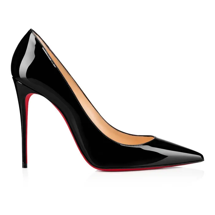 Women Kate 100 Mm Pumps 8211 Patent Calf Leather 8211 Black Black Christian Louboutin Pumps