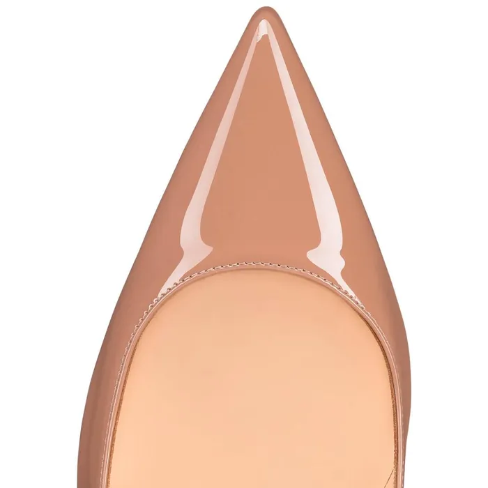 Women Kate 100 Mm Pumps 8211 Patent Calf Leather 8211 Nude Nude Christian Louboutin Pumps