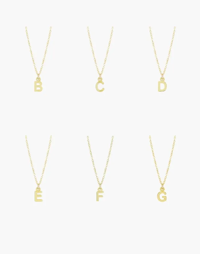 Women Katie Dean Jewelry Initial Necklace Letter B Madewell Jewelry