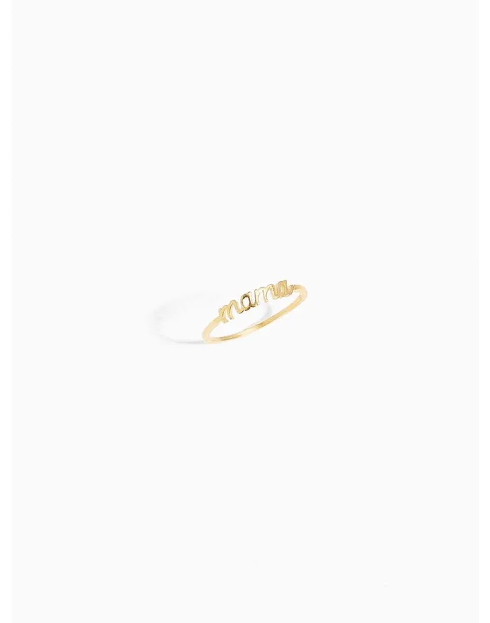 Women Katie Dean Jewelry Mama Ring Gold Madewell Jewelry