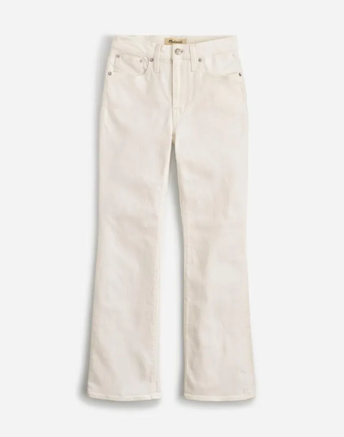 Women Kick Out Crop Jeans Pure White Madewell Jeans