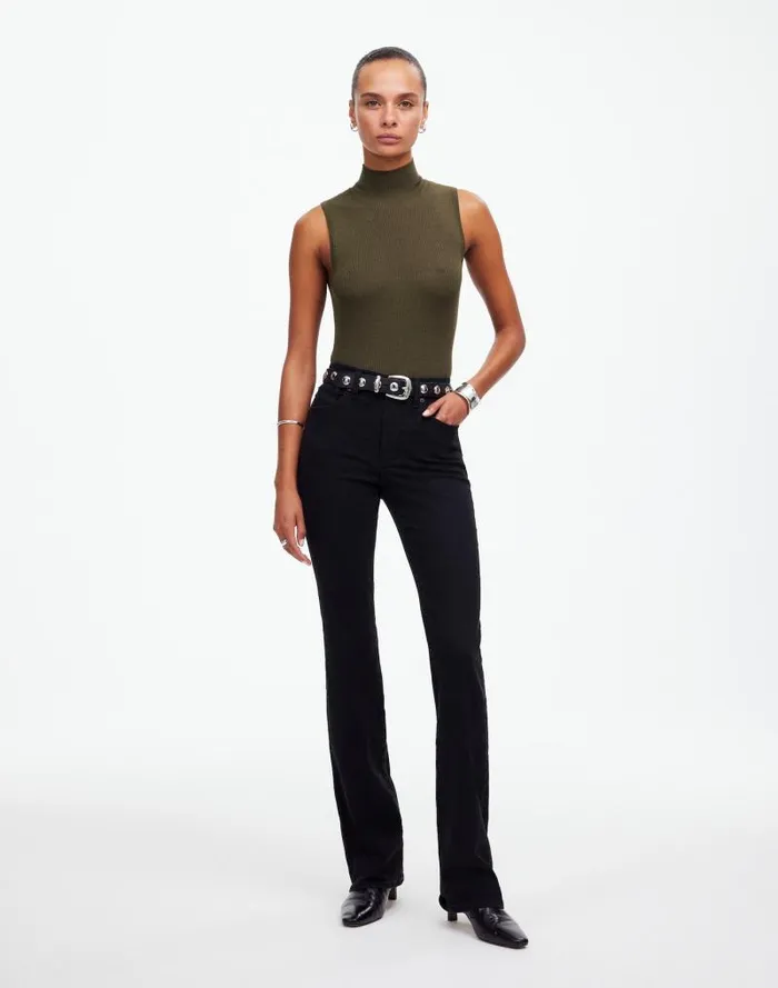 Women Kick Out FullLength Jeans Black Frost Madewell Jeans
