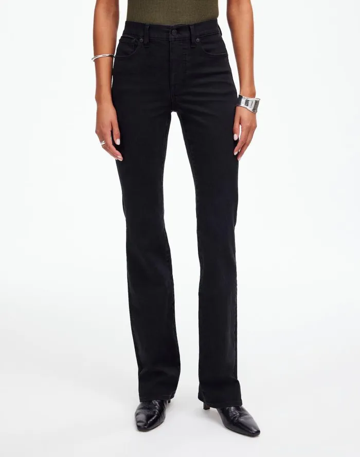 Women Kick Out FullLength Jeans Black Frost Madewell Jeans