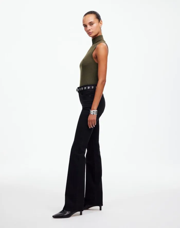 Women Kick Out FullLength Jeans Black Frost Madewell Jeans
