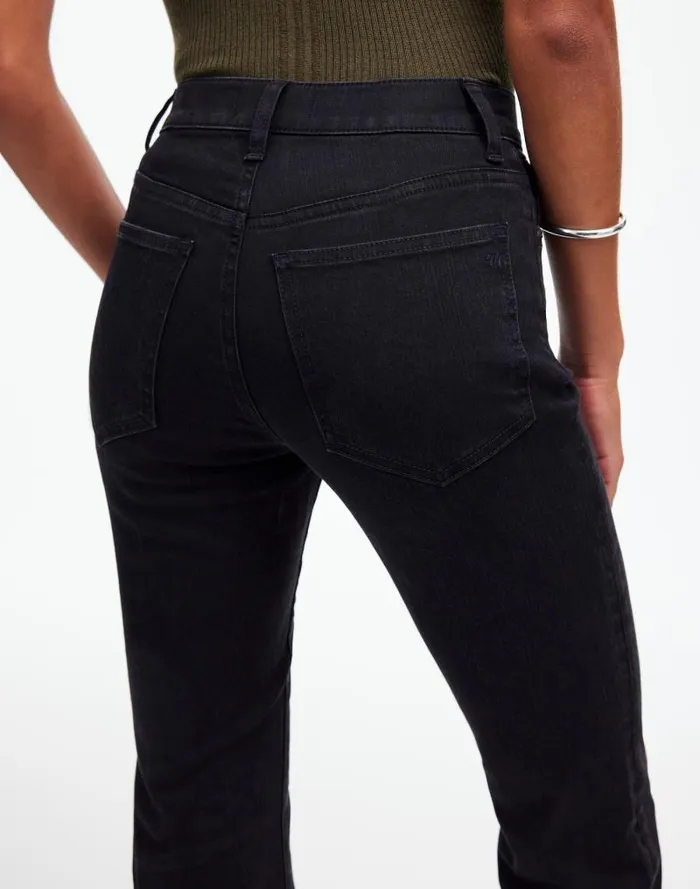Women Kick Out FullLength Jeans Black Frost Madewell Jeans