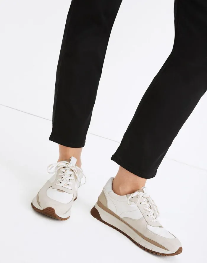 Women Kickoff Trainer Sneakers Antique Cream Multi Madewell Sneakers