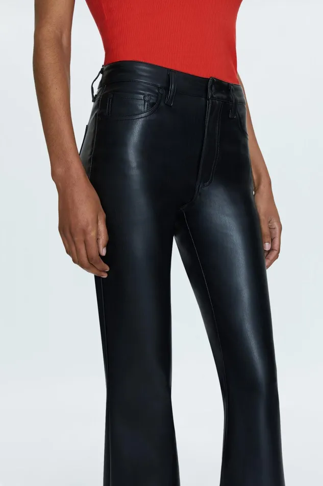 Women Kinsley Mid Rise Ultra Flare 8211 Slate Black Pistola Denim Pants
